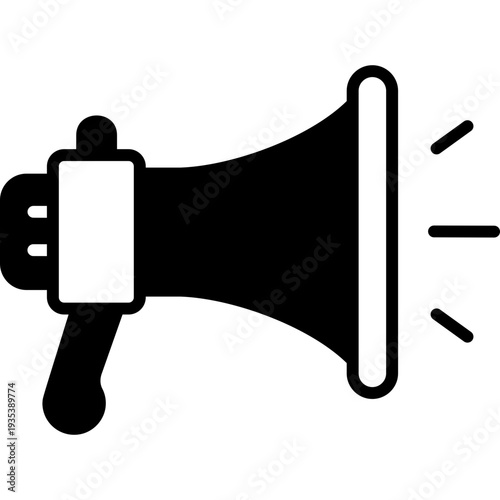 Marketing glyph icon