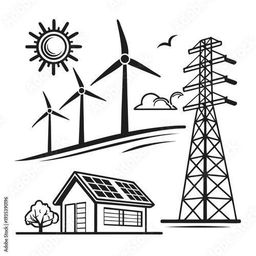 Renewable energy sources and power transmission