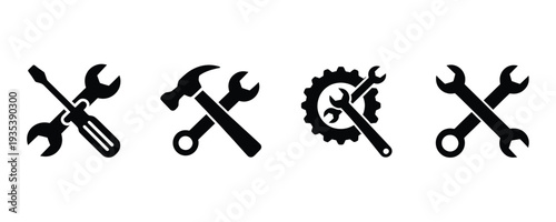 Tools and equipment icons for industrial and DIY projects