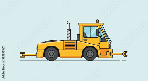 Yellow Aircraft Towing Tractor