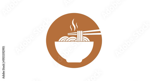 Noodle Bowl with Chopsticks Icon