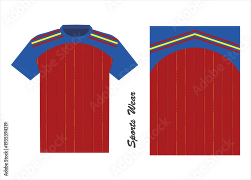 Konstfotografi Spain 2026 Jersey Design Template – Red and Yellow Soccer Uniform Concept