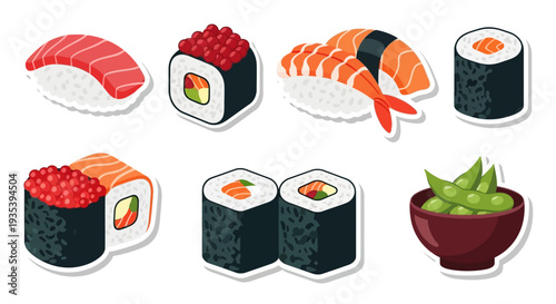 Assorted Sushi and Edamame Bowl