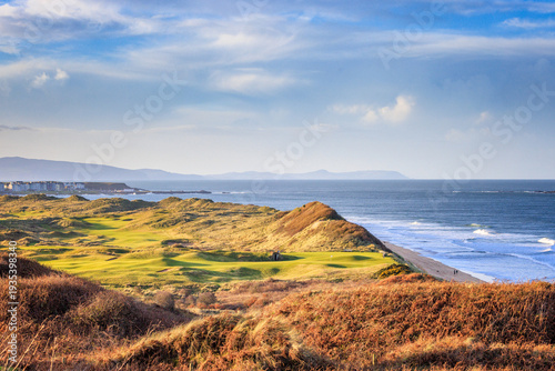 Royal Portrush Golf Club and Fifth Green at Whiterocks Portrush Northern Ireland
