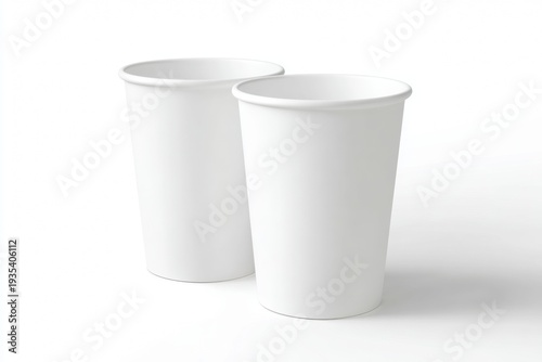 Wallpaper Mural Two white styrofoam cups sitting on a table. Torontodigital.ca