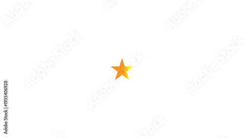 Gold Star or favorite customer product rating review flat icon for apps and websites.