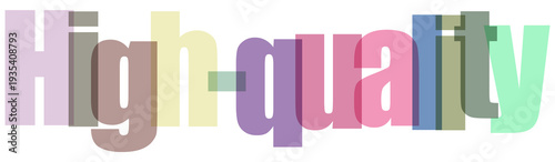 Colorful high quality text graphic design element on transparent background