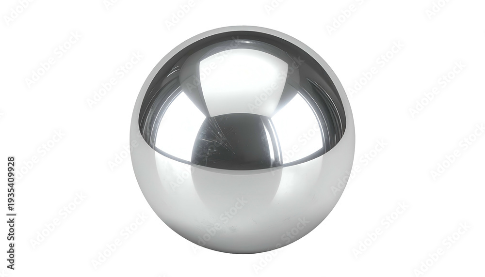 © Alifka - Rendered, reflective metallic sphere with a glossy, polished surface against a black backdrop © Alifka - Rendered, reflective metallic sphere with a glossy, polished surface against a black backdrop