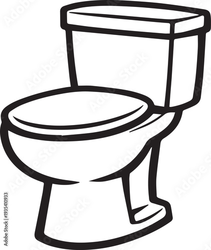 toilet bowl vector illustration