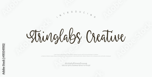 Stringlabs Creative, Classy elegant font, vintage type or luxury premium typeface, vector English royal alphabet. Classic typography in modern or old art deco style, serif letters for modern or retro 