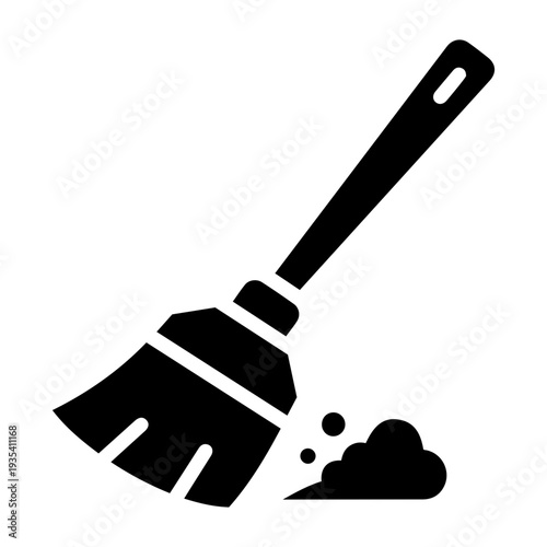 Stylized black and white vector illustration of a traditional fountain pen held by human hand