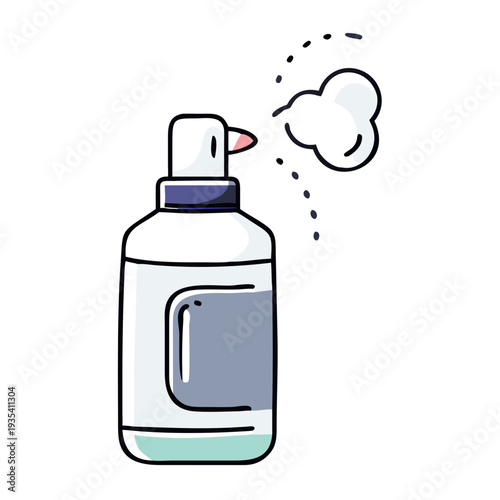 Air freshener bottle dispensing spray with fragrance for home cleaning  