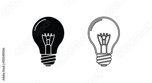 Lightbulb concept: bright ideas Vector