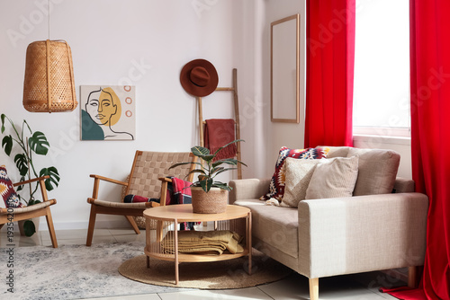 Interior of stylish living ...