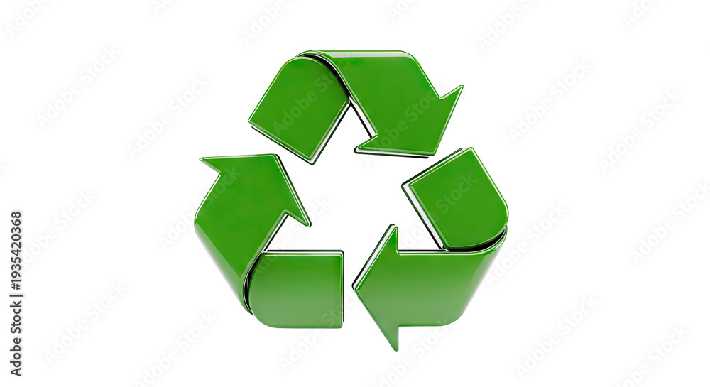 Fototapeta premium Green Recycling Symbol