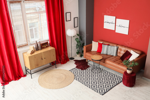 Interior of stylish living ...