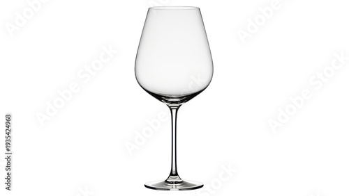 Fotografie Isolated wine glass stemware for red or white wine, glassware stem drinking alco