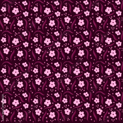 seamless pattern with flowers wallpaper background design