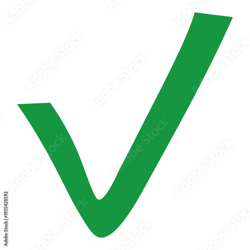 green check mark with data style, agree sign