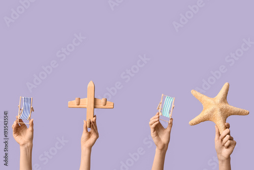 Female hands holding mini d...
