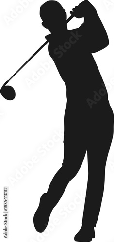Golf Player Silhouette 