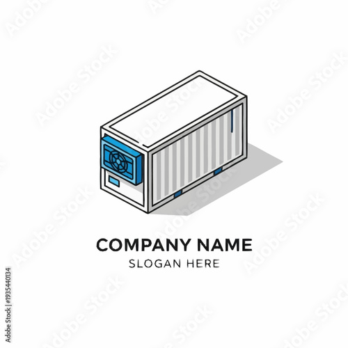 Isolated Shipping Container Vector Illustration Design.