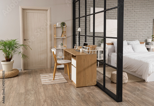Interior of studio apartmen...