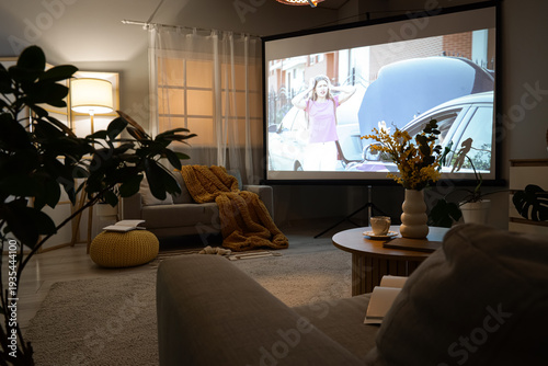 Interior of stylish living ...