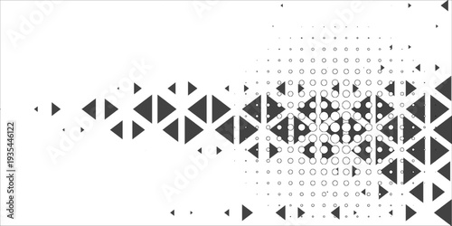 Horizontal halftone with grey rhombus pattern background