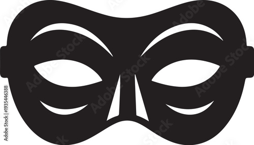 Black Mask for Mardi Gras or Carnival Celebrations