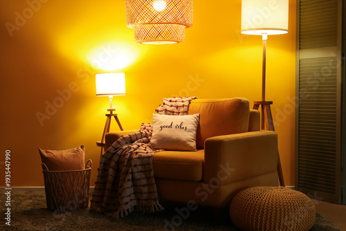 Interior of stylish living ...