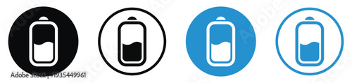 Battery icon featuring an exclamation mark, indicating a power warning, low battery alert, or system error. Essential for mobile UI, hardware troubleshooting, and energy status apps.