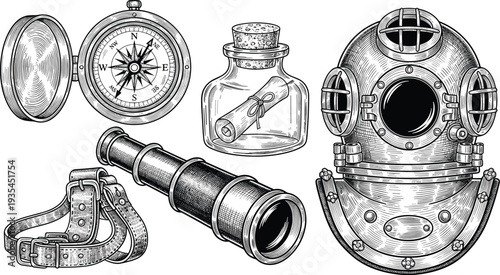 Festive Holiday Drinks Construction Machinery Amusement Park Rides Tree Growth Kids Costume and Nautical Vintage Illustration Mega Set