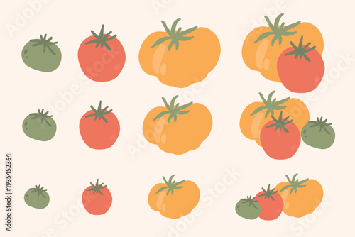 Art & Illustration Seamless Tomato Pattern on Light Background