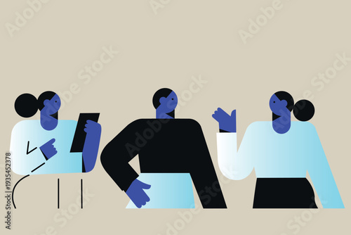 Art & Illustration Person Using Smartphone with Social Media Notifications