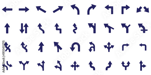 left curve ahead road warning sign icon with black arrow traffic direction symbol isolated on white background illustration