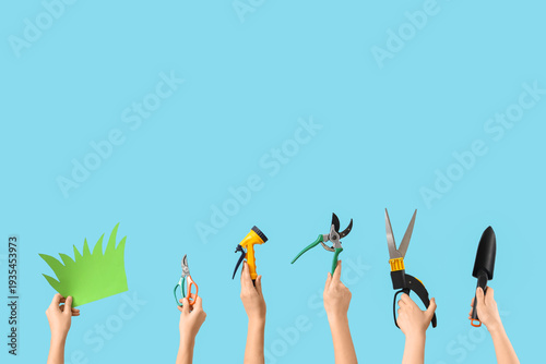 Female hands with gardening...