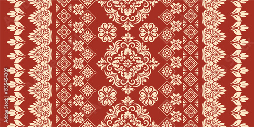 Ethnic Motifs Ikat floral paisley embroidery floral. ikat Saree Sarong oriental pattern traditional.Ikat embroidery style abstract embroidery design for texture,fabric,clothing,wrapping,decoration