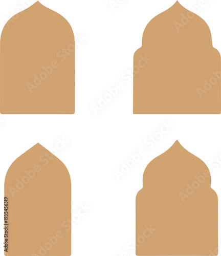 Islamic Ornamental Frame Silhouette Collection