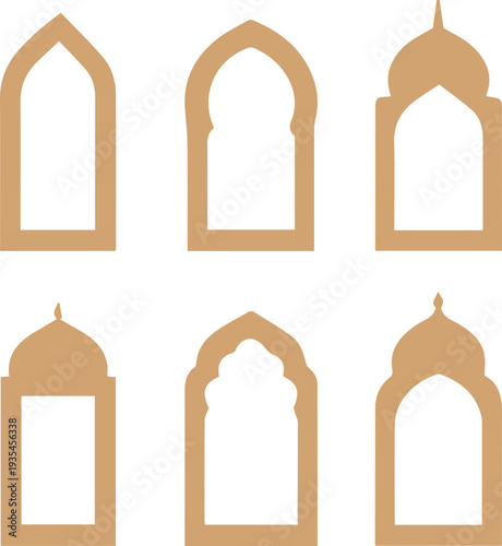 Islamic Ornamental Frame Silhouette Collection