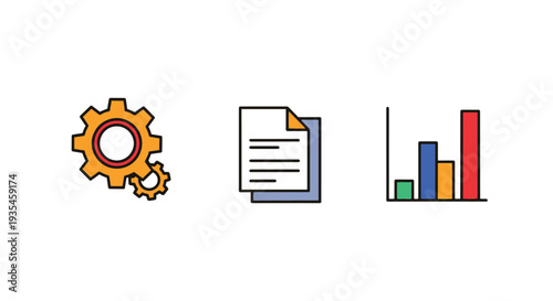 Admin Panel Line art dynamic modern abstract illustration