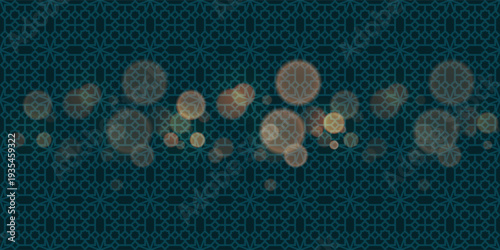 Seamless Islamic Pattern. Vector Illustration. Ramadan Kareem Background blue