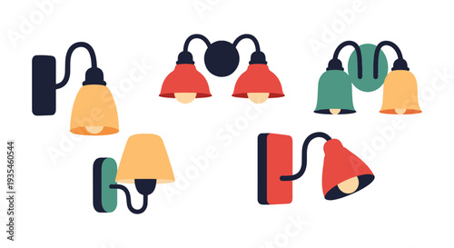 Applique Line art vector set clean abstract modern