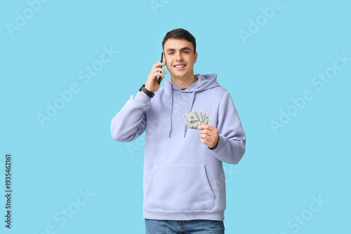 Young man with dollar bankn...