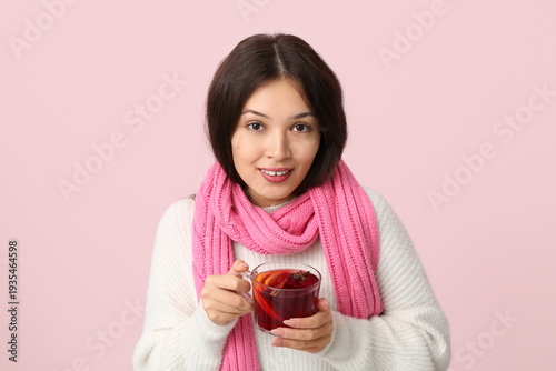Beautiful young happy Asian...