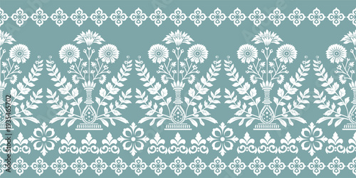 Ethnic Motifs Ikat floral paisley embroidery floral. ikat Saree Sarong oriental pattern traditional.Ikat embroidery style abstract embroidery design for texture,fabric,clothing,wrapping,decoration

