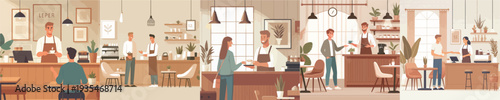 Vector of Local Coffee Shop Business
