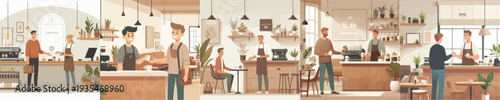 Vector of Local Coffee Shop Business