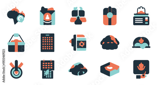 Backorder Line art minimal bold color vector