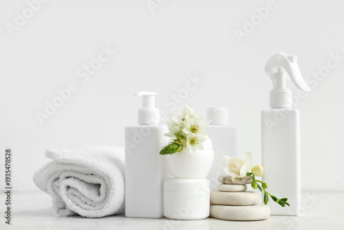 Set of different cosmetic p...